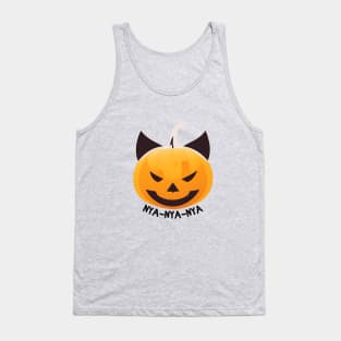 Halloween Cat Pumpkin Tank Top